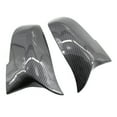 thumbnail image 3 of Rearview Mirror Shells Side Wing Mirror Cover Cap Carbon Fiber Style Pair Fit For BMW F32 F30 F31 F33 F36, 3 of 6