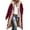 Wine & Beige, variant on Lenago Jackets for Women Plus Size FALL And Winter Clothing, Solid Color Hooded Plush Cotton Winter Clothes 2023
