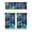 Tropical Plants, variant on Set of 3 Space and Galaxy Kitchen Curtains, Cute Celestial Star Constellation Tier Curtains with Valance, Moon and Stars Semi-Sheer Rod Pocket Panels