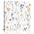 thumbnail image 2 of Watercolor Wildflowers Wall Art Painting on Canvas, Spring Botanical Floral Canvas Art Home Prints Wall Art Framed Modern Artwork for Living Room Bedroom Wall Decor 16x16in, 2 of 9