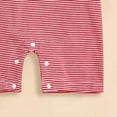 thumbnail image 6 of UngA Baby Boy Summer Clothes Short Sleeve Romper Embroidery Baseball Newborn Onesie Infant One Piece Outfit (Red,6-12 Months), 6 of 7