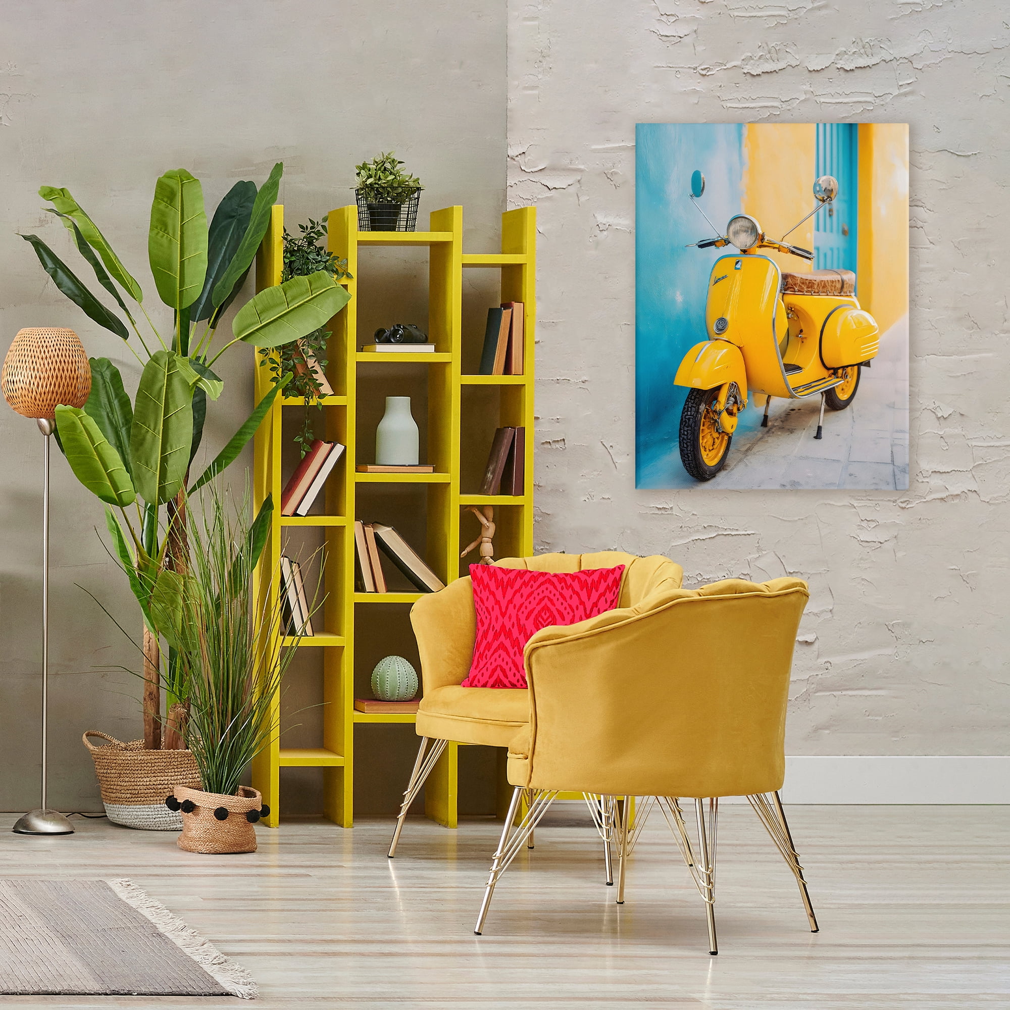 Stupell Industries Sunny Ride Vintage Moped Canvas Wall Art, design by Franklyn Gregory