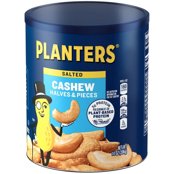 Planters® Salted Cashew Halves & Pieces