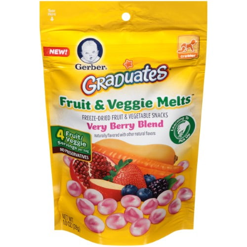 Gerber Graduates Fruit and Veggie Melts Very Berry Blend, 1 Oz