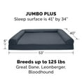 thumbnail image 5 of FurHaven Pet Products Quilted Memory Top Sofa Pet Bed for Dogs & Cats - Iron Gray, Jumbo Plus, 5 of 13