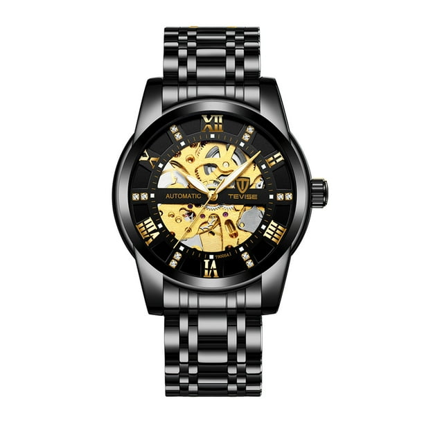 TEVISE Men Automatic Self Wind Watch Men Mechanical Business