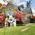 thumbnail image 6 of Anley Double Sided Happy Easter Bunny Garden Flag - 18 x 12.5 Inch, 6 of 7