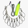 thumbnail image 2 of Fishing Lock Buckle Fish Lure Lock Belt Tackle Fishing Stringer With Float Green (10 buckles), 2 of 10