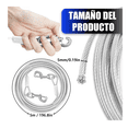 thumbnail image 3 of Cable De Amarre Mascota Malubero Acero PLATA, 3 of 5