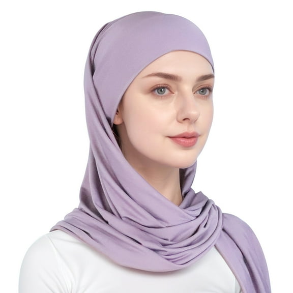 YUEHUA Womens Girls Muslim Hijab Scarf Shawls One Piece Easy Slip On Practical and Comfortable Sport Versatile