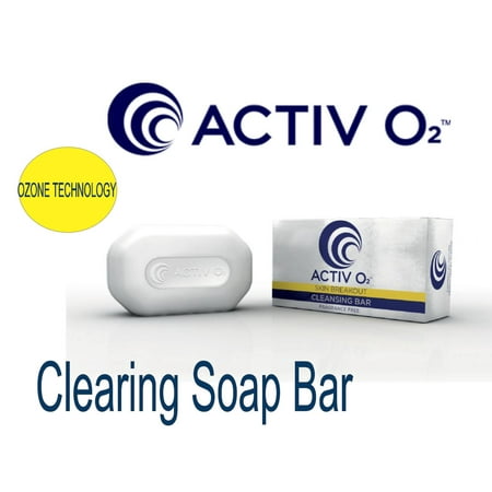 ACTIVO2 Clearing Soap Bar Acne Solution Reduces Blemishes & Existing Scar