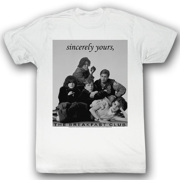 Breakfast Club Laid Out White Adult T-Shirt