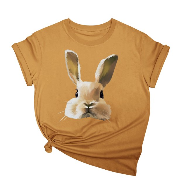 Tops de Cuello Alto para las Mujeres Amante Impreso Camiseta Cuello Redondo Manga Corta, Poliéster Spandex
