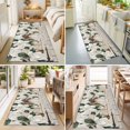 thumbnail image 4 of 2'x6' Rug Runners for Hallways Kitchen, Spring Floral Non Slip Entryway Beside Floor Carpet Runner, White Magnolia Flowers Barn Door Farmhouse Beige Washable Laundry Room Bedroom Throw Rugs Mat, 4 of 8