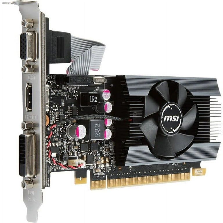 MSI NVIDIA GeForce GT 710 1GB GDDR5 VGA/DVI/HDMI Low Profile PCI