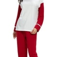thumbnail image 5 of Unique Bargains Women's Round Neck Nightwear with Pants Loungewear Pajama Sleepwear Sets, 5 of 5
