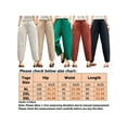 thumbnail image 2 of Frontwalk Women Wide Leg Linen Cotton Capris Summer Harem Pants Casual Loose Fit Solid Color Palazzo Joggers with Pockets, 2 of 3