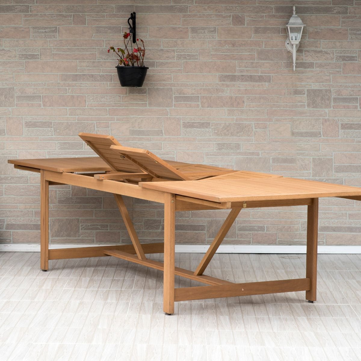 Amazonia Siena 13-piece, 100% FSC Certified Wood With Teak Finish, Outdoor Patio Dining Set