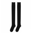 thumbnail image 4 of Yuanlong Womens Thigh-High Socks Breathable Soft Stockings Solid Color Stretchy Daily Activities Wear Hosiery, 4 of 4