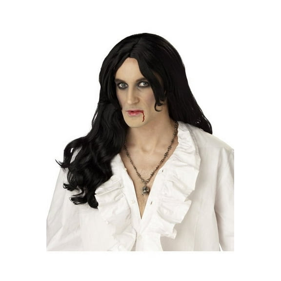 Adult Men's Old World Vampire Black Wig