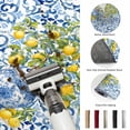 thumbnail image 6 of Bohemian Round Rug 6ft Bohe Flowers Texture Summer Lemon Fruit Farmhouse Washable Area Rugs for Living Room Bedroom Entryway Non Slip&nbsp;Entrance Door Mat Indoor Floor Carpet, 6 of 9