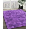 thumbnail image 2 of Ahgly Company Indoor Round Patterned Heliotrope Purple Area Rugs, 6' Round, 2 of 6