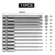 thumbnail image 2 of Juego de 11 Brocas Magnéticas de Seguridad A Prueba de Manipulaciones con Punta Hexagonal de 100 mm y 1/4 de Pulgada, Destornillador de Cabeza ., 2 of 6