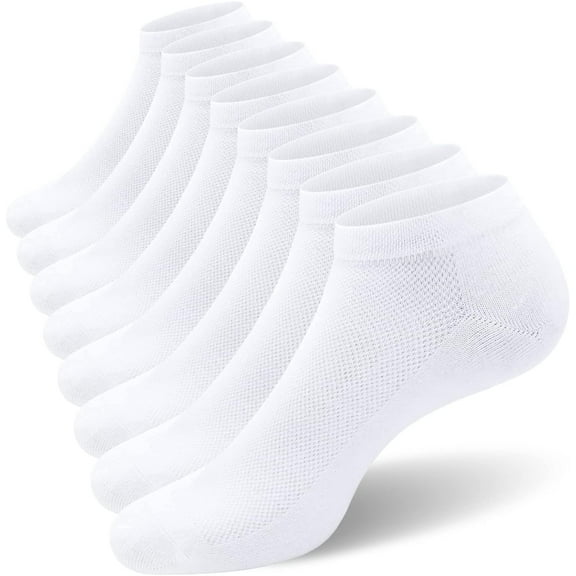 8 Pack Mens Ankle Socks Low Cut Comfort Casual Socks Size 10-13/13-15