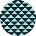 thumbnail image 1 of Ahgly Company Indoor Round Patterned Deep Teal Green Area Rugs, 8' Round, 1 of 6