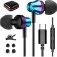thumbnail image 2 of NSKBBM-USB C Headphone Wired Earbuds for Samsung S26 Ultra S25 FE S23 A17 A16 A36 A37 A57 In-Ear Noise Isolation Type C Earphone with Microphone for iPad 10 for iPhone 17 Pro Max 17e 16e 16 15 Pixel, 2 of 4