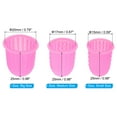 thumbnail image 2 of Protector de Punta de Dedo de Silicona Uxcell, Guardapulgar de Goma, Rosa, 3 Tamaños Variados, Paquete de 15, 2 of 5