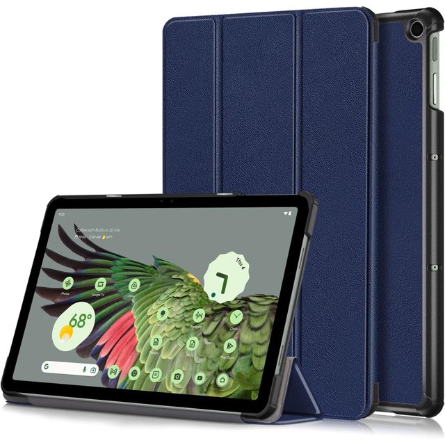 KOMI Étui pour Tablette Google Pixel 11 Pouces Sortie 2023, Étui Folio Mince, Étui Rigide Légère de Protection avec Support Multi-Angle, Bleu Foncé