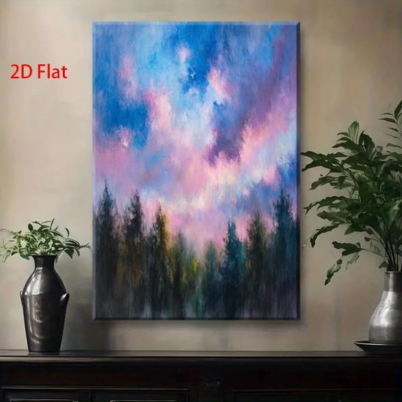 Abstract Forest Landscape Canvas Wall Art Ready-to-Hang, Art Prints, Canvas Prints, Cuadros, Cuadros Decorativos Para Sala, Posters, Room Decoration, Wall Decor