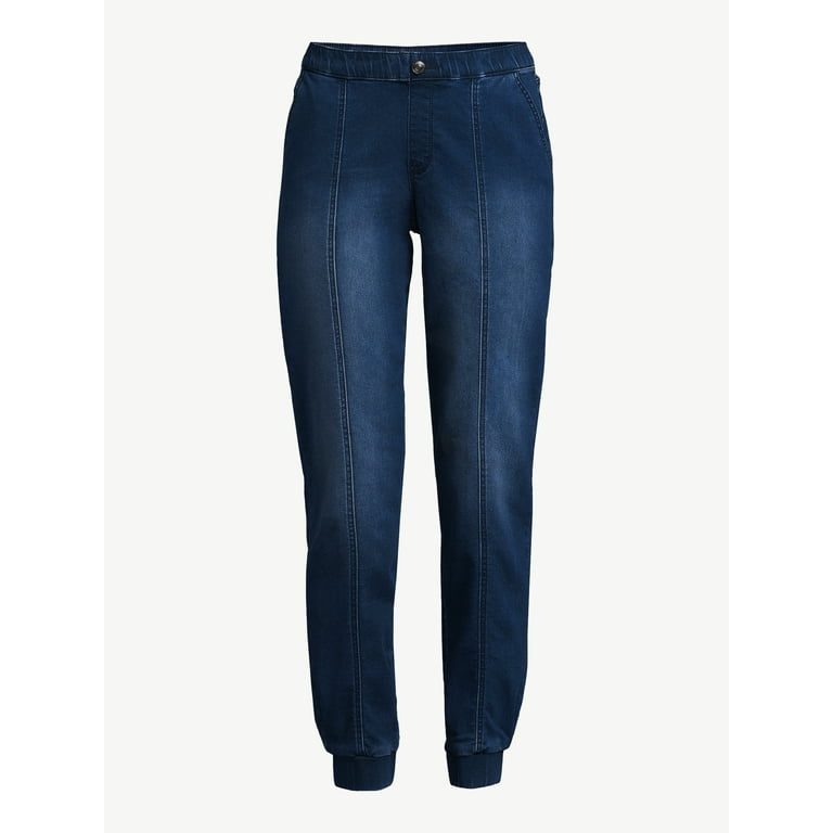 Sofia Jeans Women s Paula Knit Denim Joggers Walmart