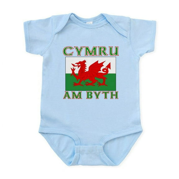 CafePress - Wales For Ever Infant Bodysuit - Baby Light Bodysuit, Size Newborn - 24 Months