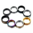 thumbnail image 3 of 8 Colors Spinner Chain Rings Men's 316L Stainless Steel Anniversary Band Sz 7-12, 3 of 9