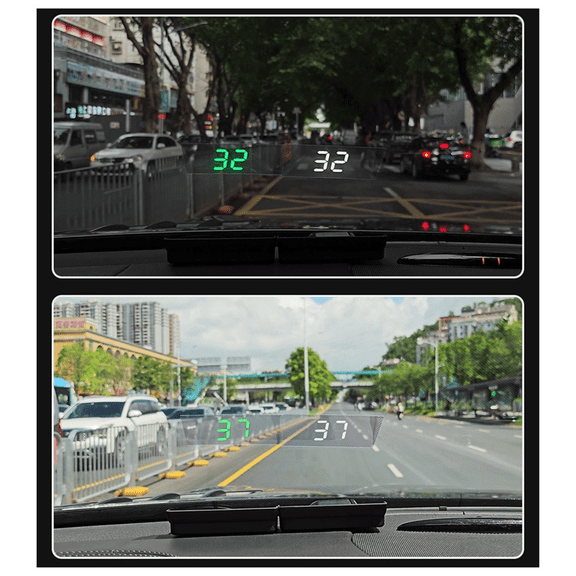 V9 Car Head-Up Display HUD Speedometer Windshield Projector /MPH Automotive General Electronic Accessories B