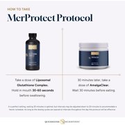 Quicksilver Scientific MerProtect Protocol - 2-Product Liver + GI Cleanse Kit, Liposomal Glutathione Complex Supplement, Cleansing Support with Milk Thistle (2 Piece Kit with Program)