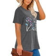thumbnail image 2 of XCHQRTI Women Dragonfly Tshirt Plus Size Short Sleeves Graphic Casual Loose Tee Tops, 2 of 10