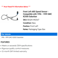 thumbnail image 2 of Front Left ABS Speed Sensor - Compatible with 1996 - 1999 GMC K2500 Suburban 1997 1998, 2 of 2