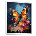 thumbnail image 2 of Designart "Butterfly Pop Culture Swirl" Animals Butterfly Floater Framed Canvas Prints, 2 of 5