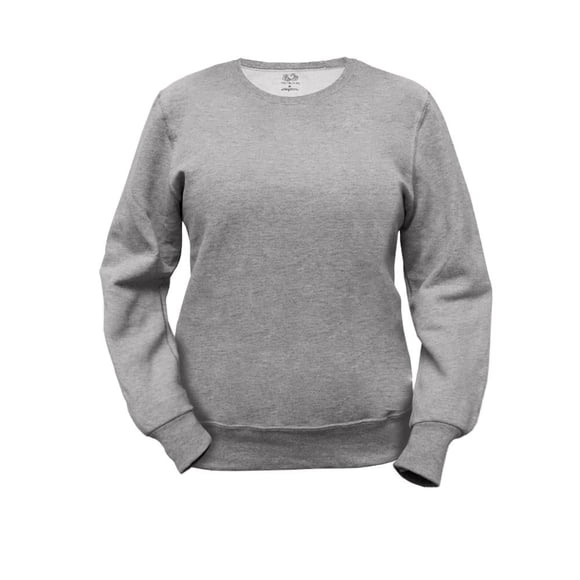 Sudadera Fruit of the Loom Para mujer de felpa, gris jaspe claro, talla M
