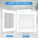 thumbnail image 3 of Repuestos para Cubierta de Ventilador de Escape de Baño de 30 X 30 cm, para Rejilla de Ventilación Cuadrada de Baño y Ventilador de Techo., 3 of 5