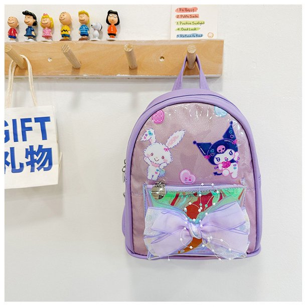 New Kindergarten Cute Western Style Pattern Sanrio Small Schoolbag Boys and Girls Fashion Casual All-match Trendy Small Bag