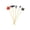 Multicolor 1Pcs, variant on HOARBOEG 3Pcs Halloween Wooden Food Picks 300 Pack – Skull Pumpkin Ghost Cupcake Toppers & Fruit Skewers for Party Appetizers, Dessert Decorations, Cocktail Garnish & Spooky Holiday Treats