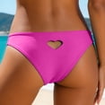 thumbnail image 5 of Rotm Full Coverage Swim Bottoms Women Mid Rise Bikini Bottoms Full Coverage Swimsuit Ruched Scrunch Swim Bottom Hot Pink,L, 5 of 7