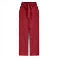 thumbnail image 3 of Lindreshi Sweatpants Women Clearance Women's Fashion Casual Full-Length Loose Pants Solid High Waist Trousers Long Straight Wide Leg Pants, 3 of 6