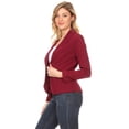 thumbnail image 3 of Women's Casual Office Work Long Sleeve Open Front Blazer Jacket, 3 of 6