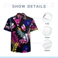 thumbnail image 7 of High Quality Hawaiian Shirts for Men Short Sleeve Aloha Beach Shirt Floral Summer Casual Button Down Shirts Blouses EGI8FG, 7 of 7
