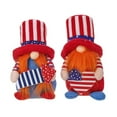 thumbnail image 4 of 4th of July Patriotic Gnome for American Independence Day Gift Handmade Stars and Stripes Nisse Scandinavian Folklore Elf Dwarf Home Household Ornaments Kitchen Tiered Tray Decorations, 1PC, 4 of 9